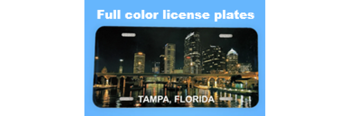 Full Color License Plates