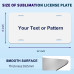 Custom Full Color Licnese Plate